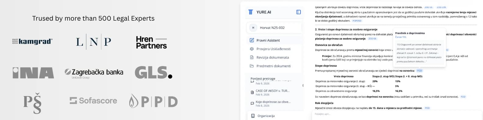 Yure customers and the product interface