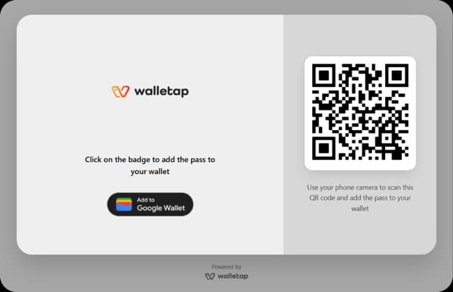 Walletap add to wallet flow